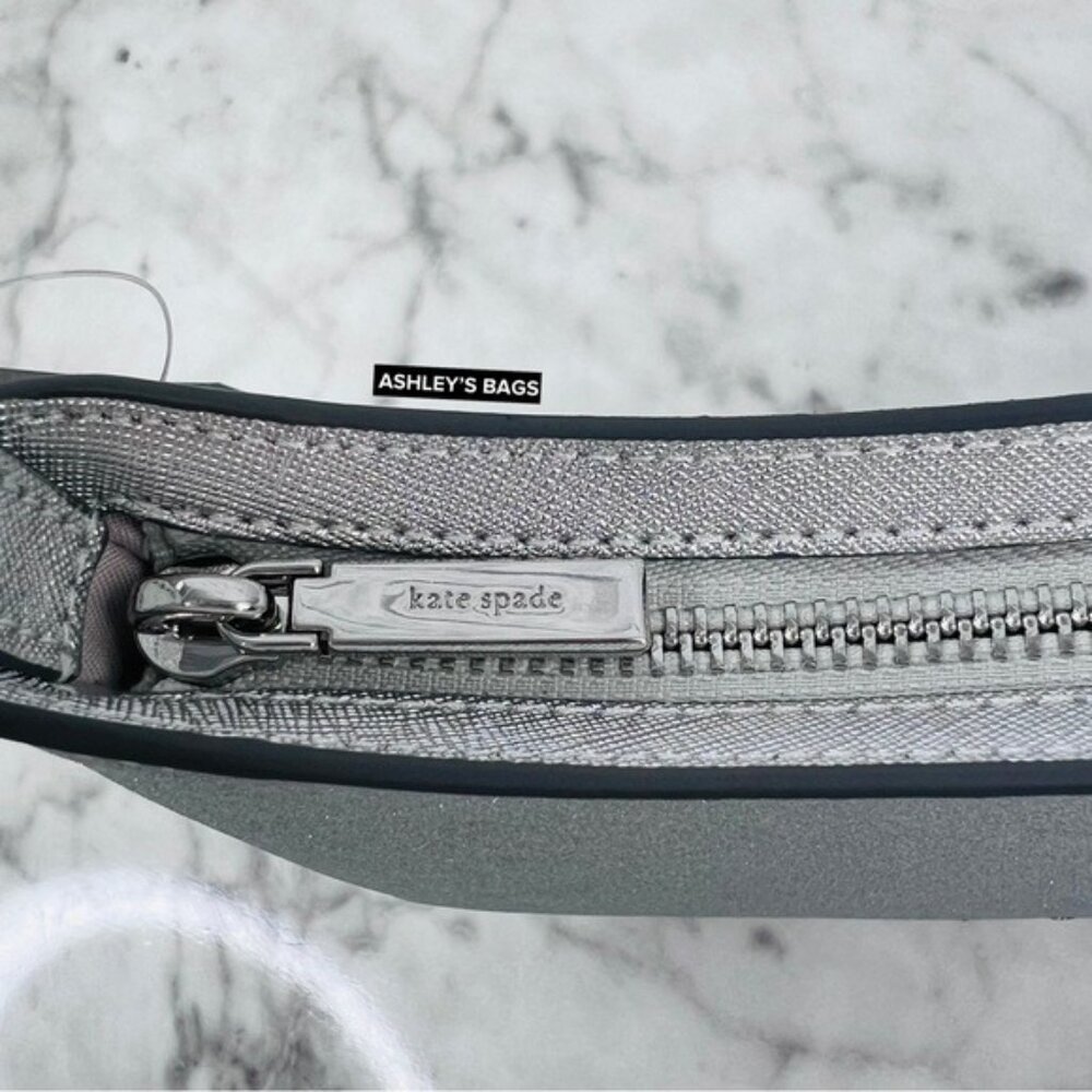 Kate Spade Glimmer Glitter Shoulder Bag In Silver - Picture 8 of 12